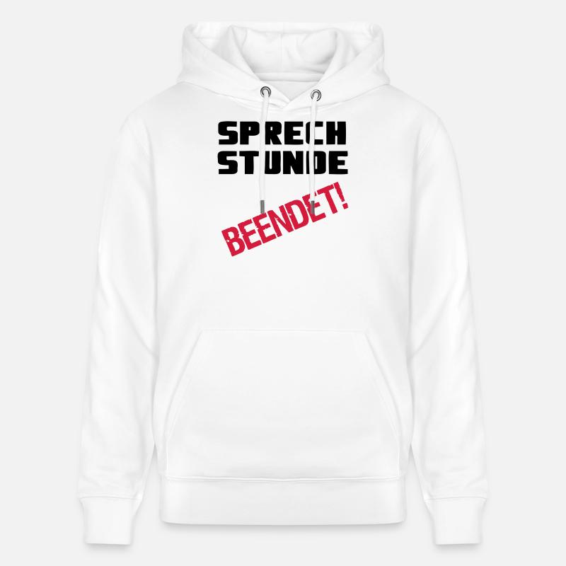 Sprechstunde beendet Medizin Spruch Geschenk - Stanley/Stella Unisex Bio-Hoodie CRUISER - Weiß