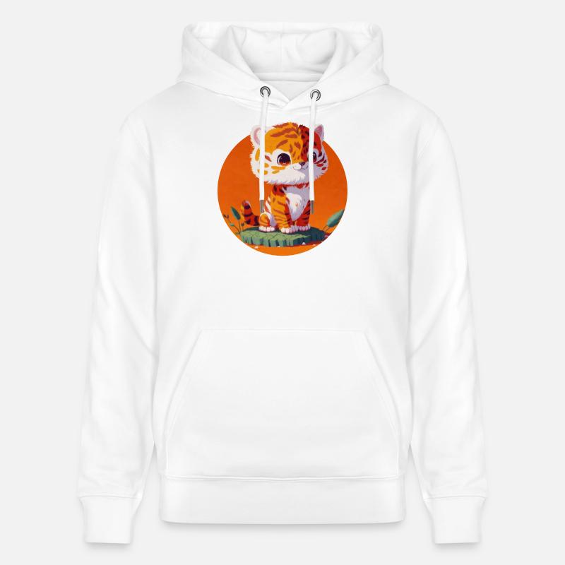 Kleiner Tiger So Süßes Kind - Stanley/Stella Unisex Bio-Hoodie CRUISER  - Weiß