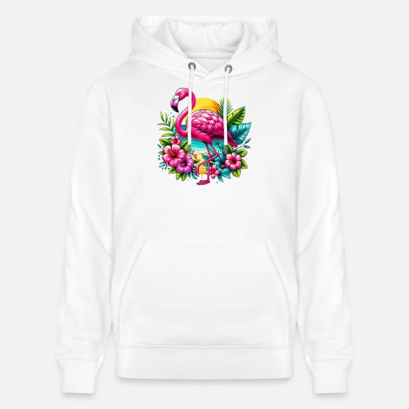 Flamant - Sweat à capuche bio CRUISER Stanley/Stella Unisexe - blanc