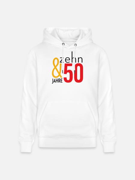 Pas 60 -cinquante-dix ! - Sweat à capuche bio CRUISER Stanley/Stella Unisexe - blanc