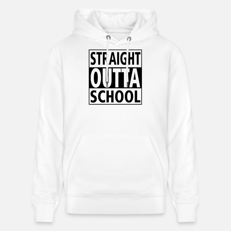 Class Shirts Direkt aus der Schule - Stanley/Stella Unisex Bio-Hoodie CRUISER  - Weiß