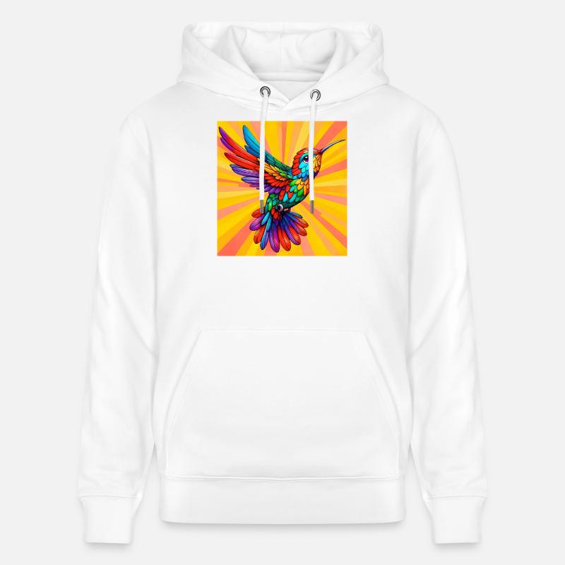 colibri - Sweat à capuche bio CRUISER Stanley/Stella Unisexe - blanc