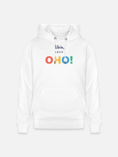 Klein, aber OHO! - Stanley/Stella Unisex Bio-Hoodie CRUISER - Weiß