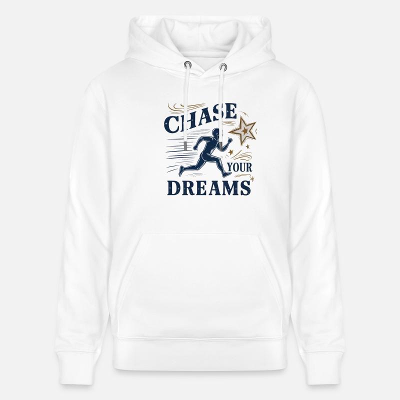 Poursuivez vos rêves - Sweat à capuche bio CRUISER Stanley/Stella Unisexe - blanc