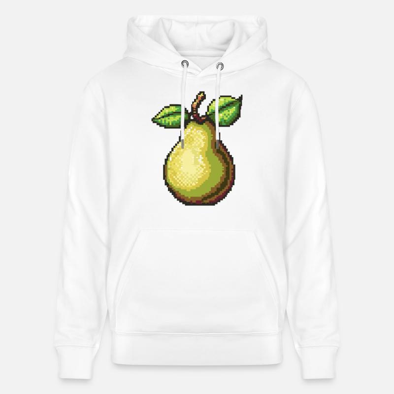 Icône de pixel d’ampoule - Sweat à capuche bio CRUISER Stanley/Stella Unisexe - blanc