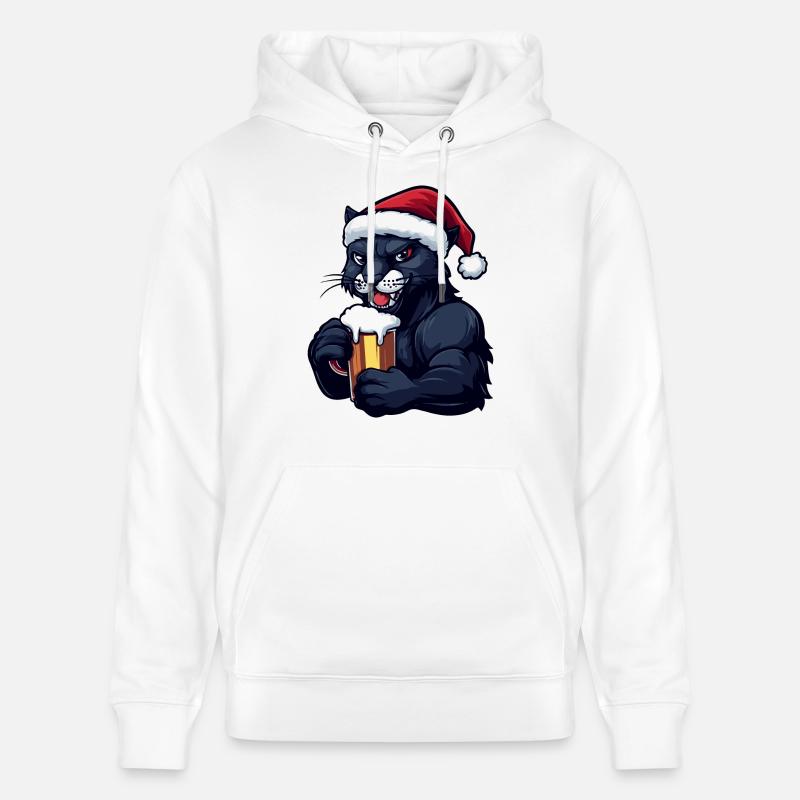 Bière de Noël Panther - Sweat à capuche bio CRUISER Stanley/Stella Unisexe - blanc