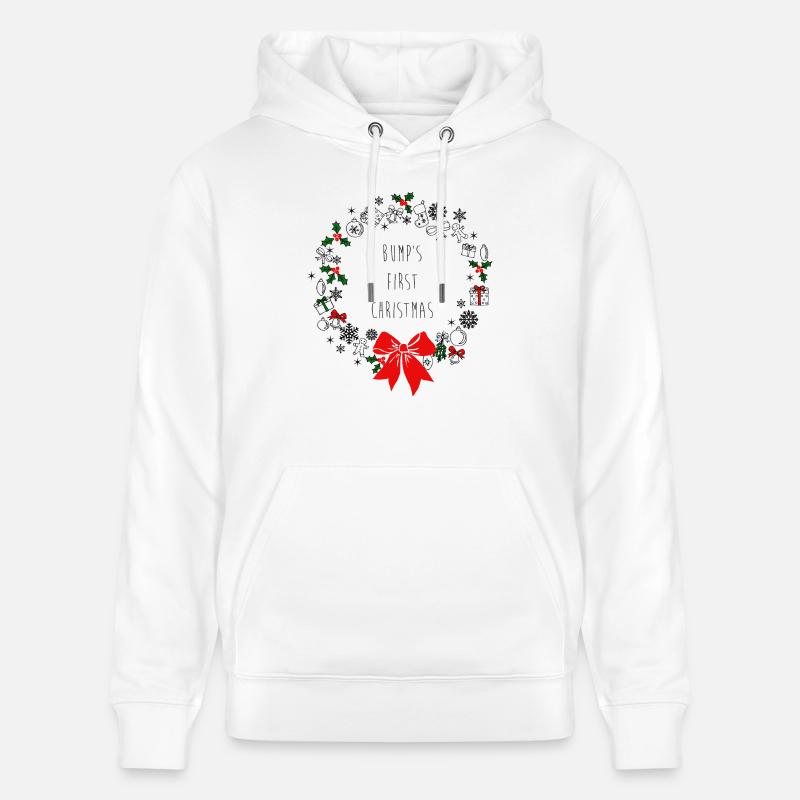 Bosses Premier Noël - Sweat à capuche bio CRUISER Stanley/Stella Unisexe - blanc