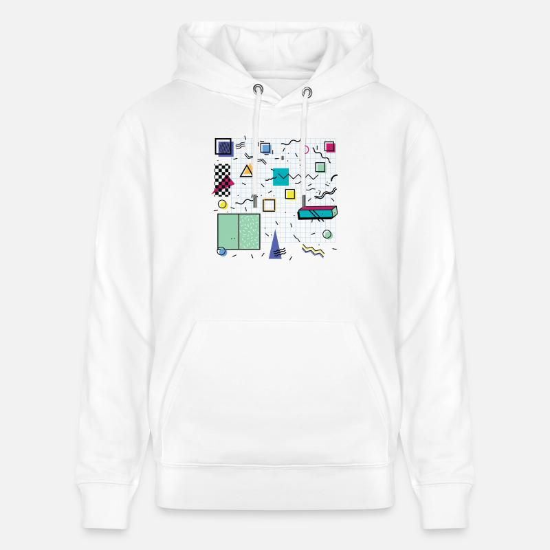 Eldram's Eighties Abstract 01 - Stanley/Stella Unisex Bio-Hoodie CRUISER  - Weiß