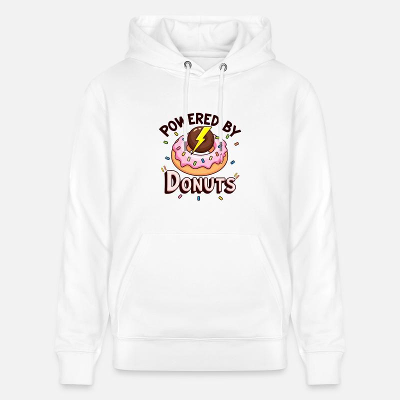Propulsé par des beignets - Sweat à capuche bio CRUISER Stanley/Stella Unisexe - blanc