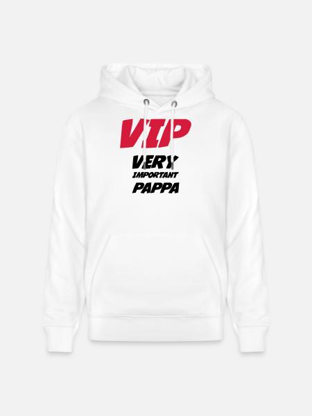 VIP Very Important Pappa - Stanley/Stella CRUISER Unisex Organic Hoodie - white