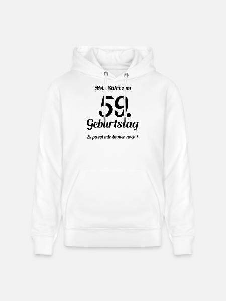 Passt seit 59 - Stanley/Stella Unisex Bio-Hoodie CRUISER - Weiß