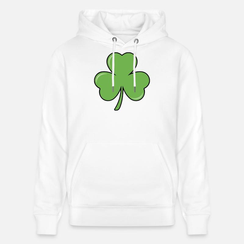 Trèfle d’Irlande - Sweat à capuche bio CRUISER Stanley/Stella Unisexe - blanc