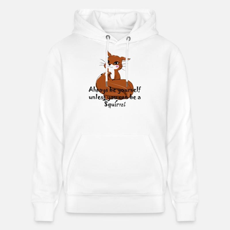 Sei ein Eichhörnchen - Stanley/Stella Unisex Bio-Hoodie CRUISER  - Weiß