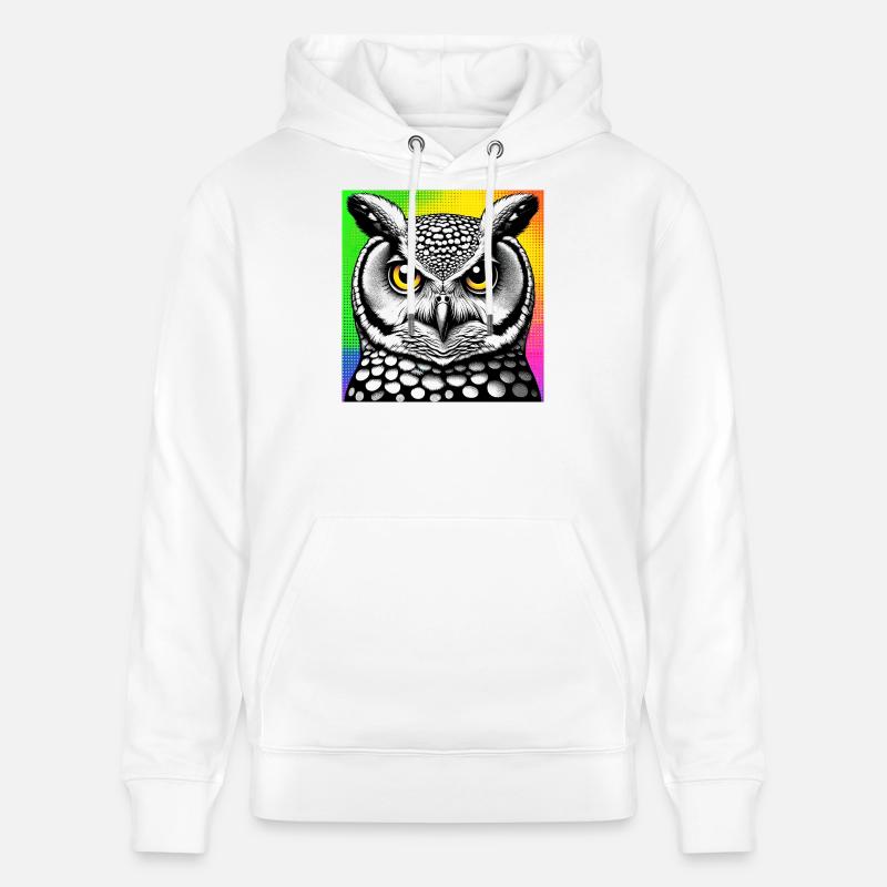 Eule - Stanley/Stella Unisex Bio-Hoodie CRUISER  - Weiß