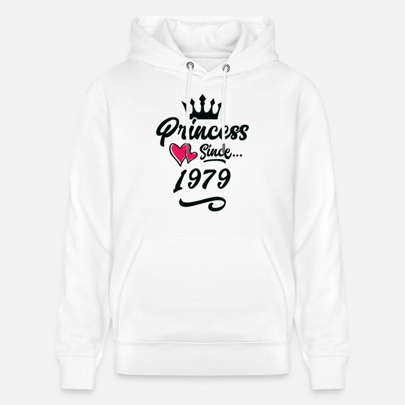 1979 Anniversaire de la princesse - Sweat à capuche bio CRUISER Stanley/Stella Unisexe - blanc