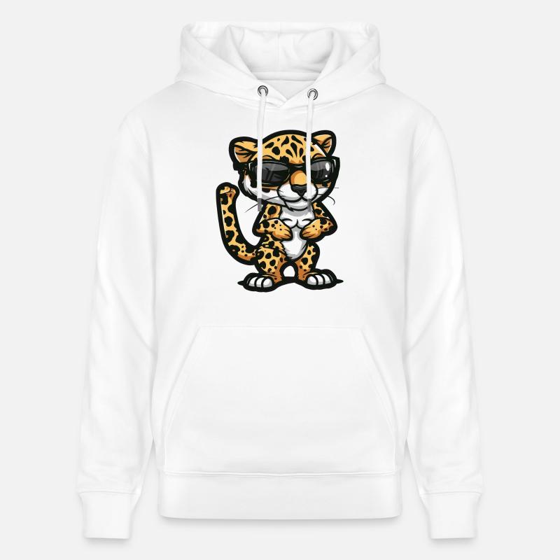 Leopard Comic Cool - Stanley/Stella Unisex Bio-Hoodie CRUISER  - Weiß