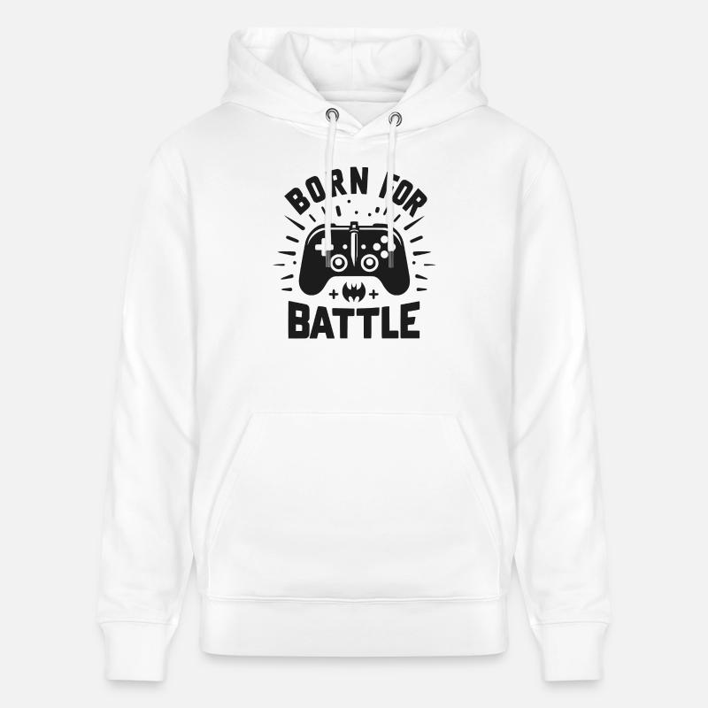 Né pour le combat - Sweat à capuche bio CRUISER Stanley/Stella Unisexe - blanc