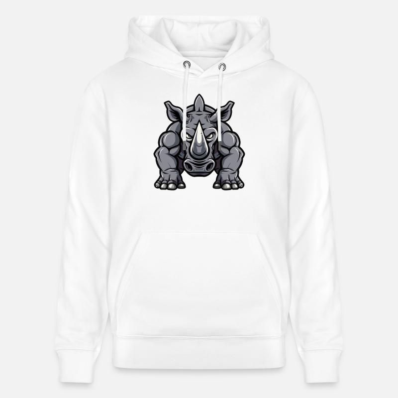Nashorn Comic - Stanley/Stella Unisex Bio-Hoodie CRUISER  - Weiß