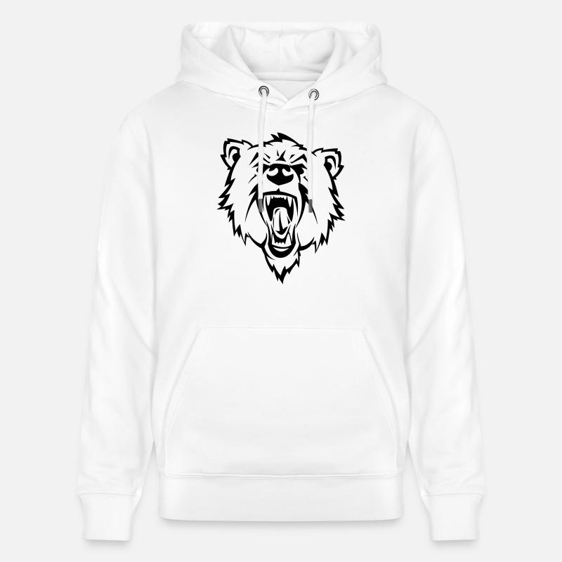 bear - Sweat à capuche bio CRUISER Stanley/Stella Unisexe - blanc