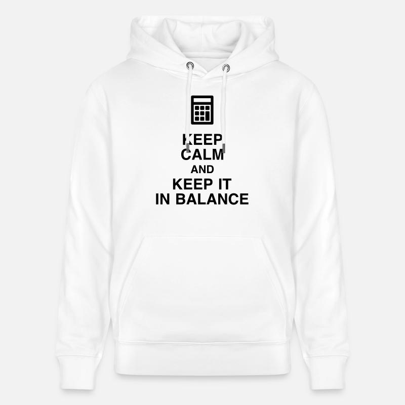 comptable / comptabilité / compter / chiffre - Sweat à capuche bio CRUISER Stanley/Stella Unisexe - blanc