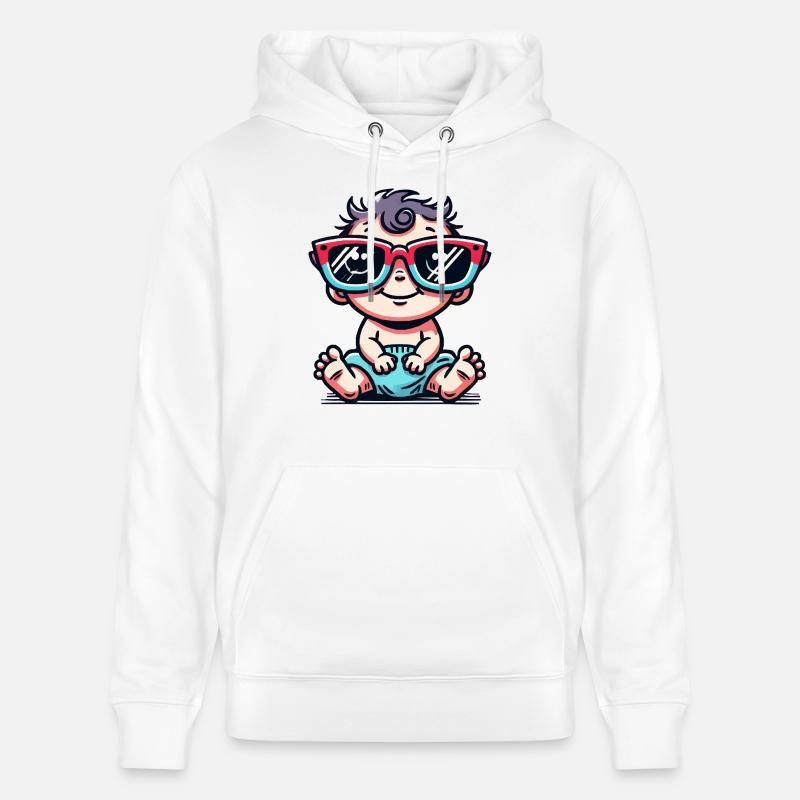Bande dessinée pour bébé - Sweat à capuche bio CRUISER Stanley/Stella Unisexe - blanc