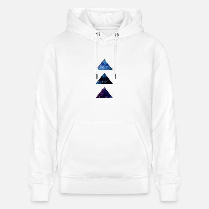 SPACE TRIANGLE - Sweat à capuche bio CRUISER Stanley/Stella Unisexe - blanc