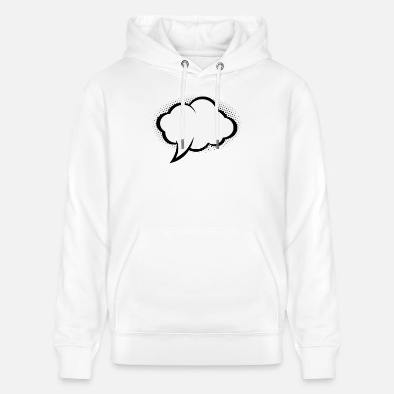 Bulle Comic - Sweat à capuche bio CRUISER Stanley/Stella Unisexe - blanc