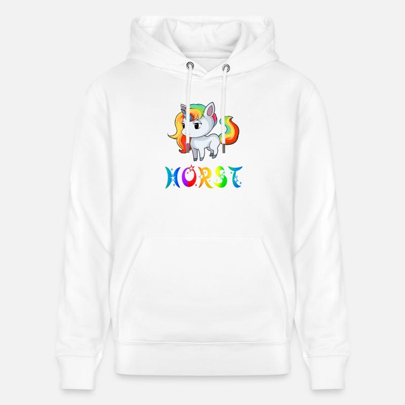 Horst Einhorn - Sweat à capuche bio CRUISER Stanley/Stella Unisexe - blanc