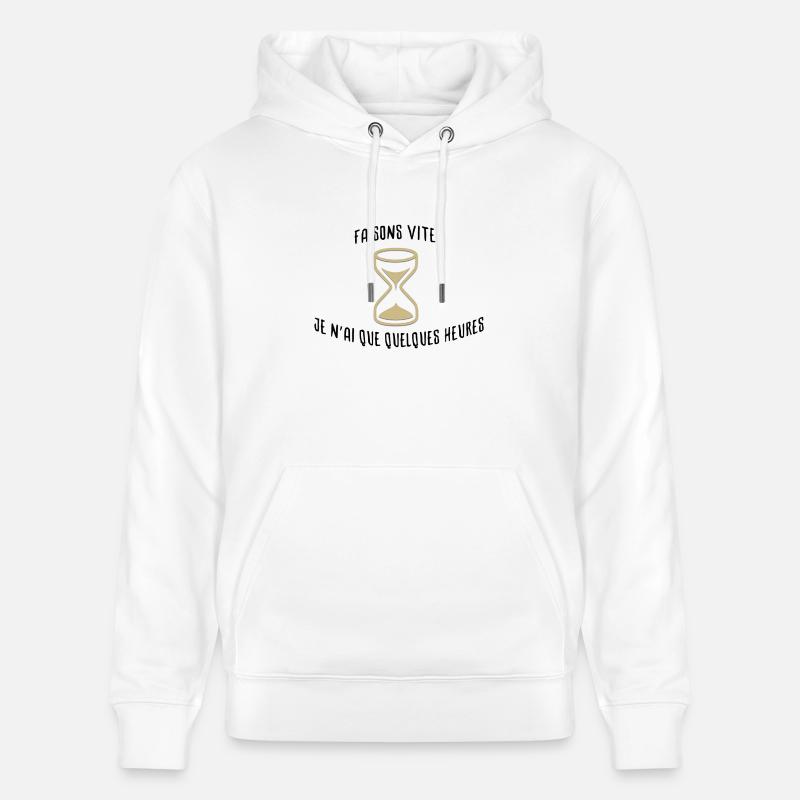 Faisons vite ! - Sweat à capuche bio CRUISER Stanley/Stella Unisexe - blanc