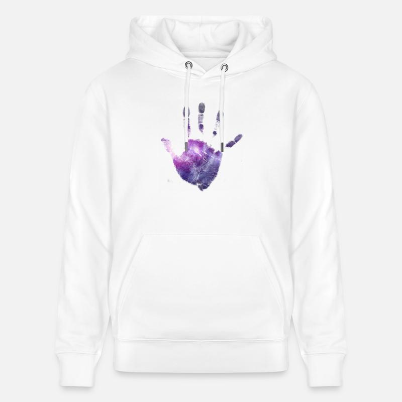 main Galaxy - Sweat à capuche bio CRUISER Stanley/Stella Unisexe - blanc