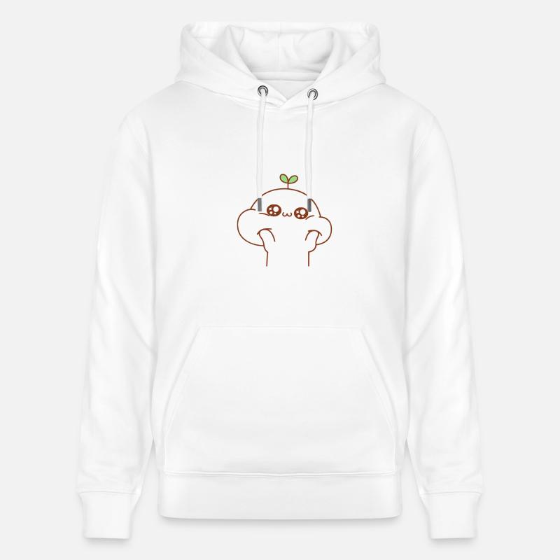 Hamster Comic Cute Geschenk Idee - Stanley/Stella Unisex Bio-Hoodie CRUISER  - Weiß
