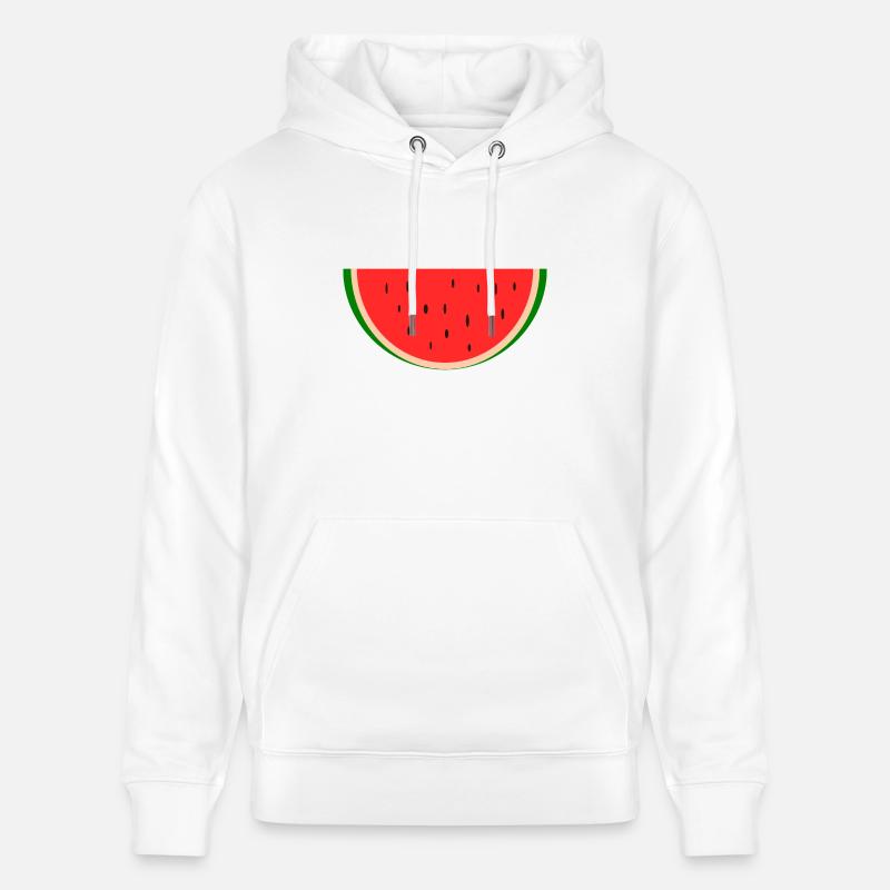 melon d'eau - Sweat à capuche bio CRUISER Stanley/Stella Unisexe - blanc