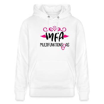 Physician Assistant Multifunction As MFA - Stanley/Stella CRUISER Unisex Organic Hoodie - white - Front - Alina (178cm) & Michal (187cm)