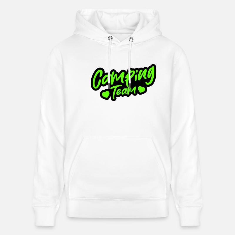 L’équipe du camping - Sweat à capuche bio CRUISER Stanley/Stella Unisexe - blanc