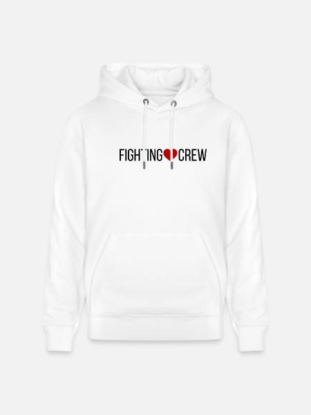 Fighting Crew Herz - Stanley/Stella Unisex Bio-Hoodie CRUISER  - Weiß