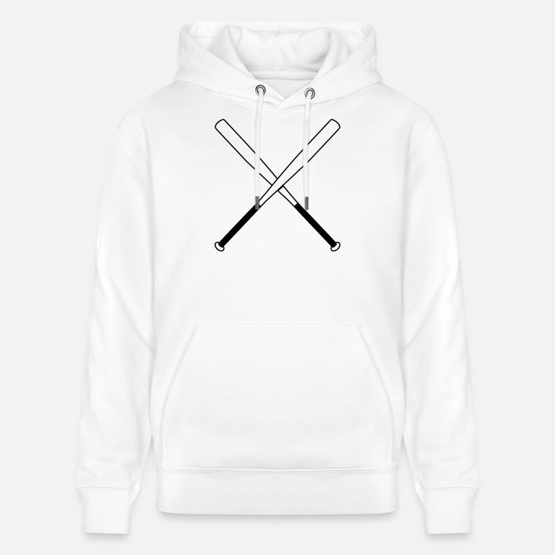 Baseballkeule, Schläger - Stanley/Stella Unisex Bio-Hoodie CRUISER  - Weiß