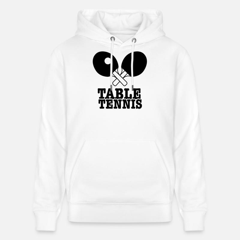 tennis de table - Sweat à capuche bio CRUISER Stanley/Stella Unisexe - blanc