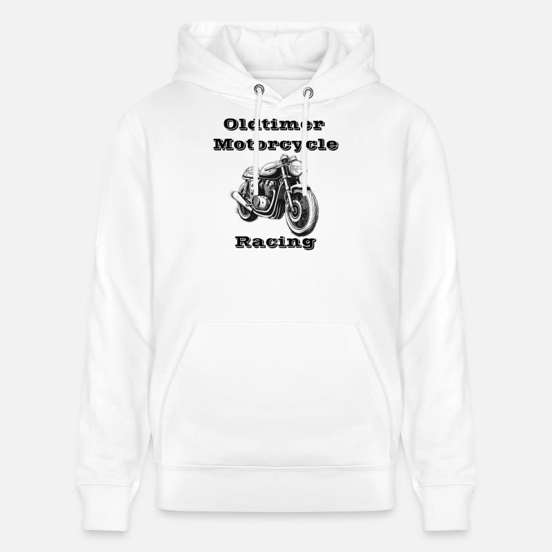 Oldtimer Motorcycle Racing - Sweat à capuche bio CRUISER Stanley/Stella Unisexe - blanc