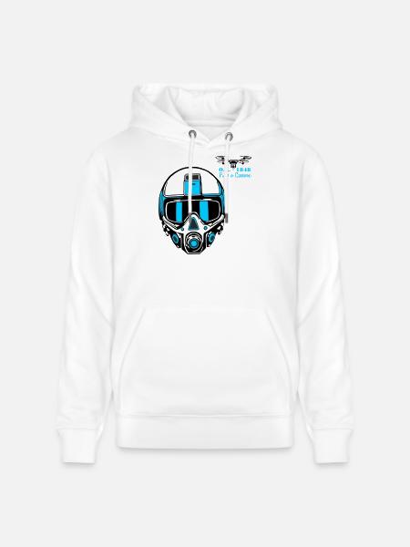 Drohnenpilot 2 - Stanley/Stella Unisex Bio-Hoodie CRUISER  - Weiß