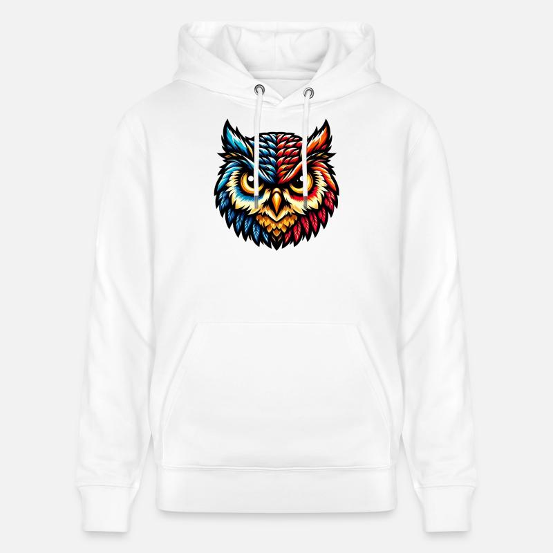 Eule - Stanley/Stella Unisex Bio-Hoodie CRUISER  - Weiß