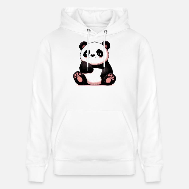 Panda - Sweat à capuche bio CRUISER Stanley/Stella Unisexe - blanc