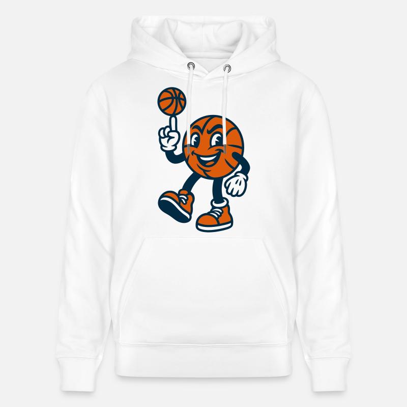 Du basket avec du basket ! - Sweat à capuche bio CRUISER Stanley/Stella Unisexe - blanc