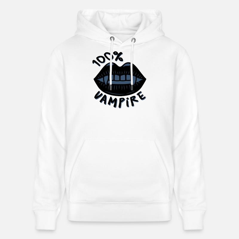 100 % vampires - Sweat à capuche bio CRUISER Stanley/Stella Unisexe - blanc