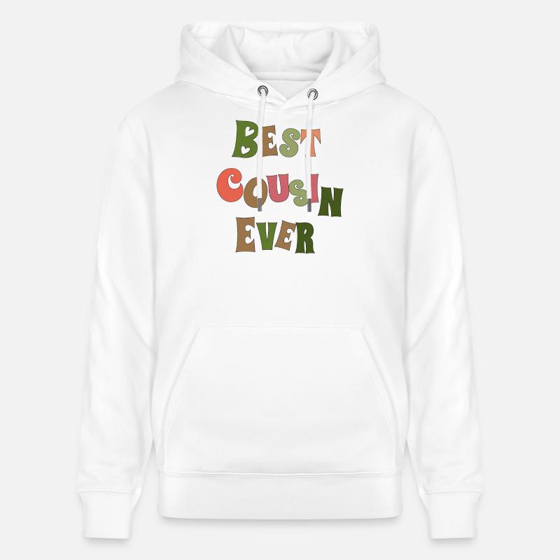 Meilleur cousin de tous les temps - Sweat à capuche bio CRUISER Stanley/Stella Unisexe - blanc
