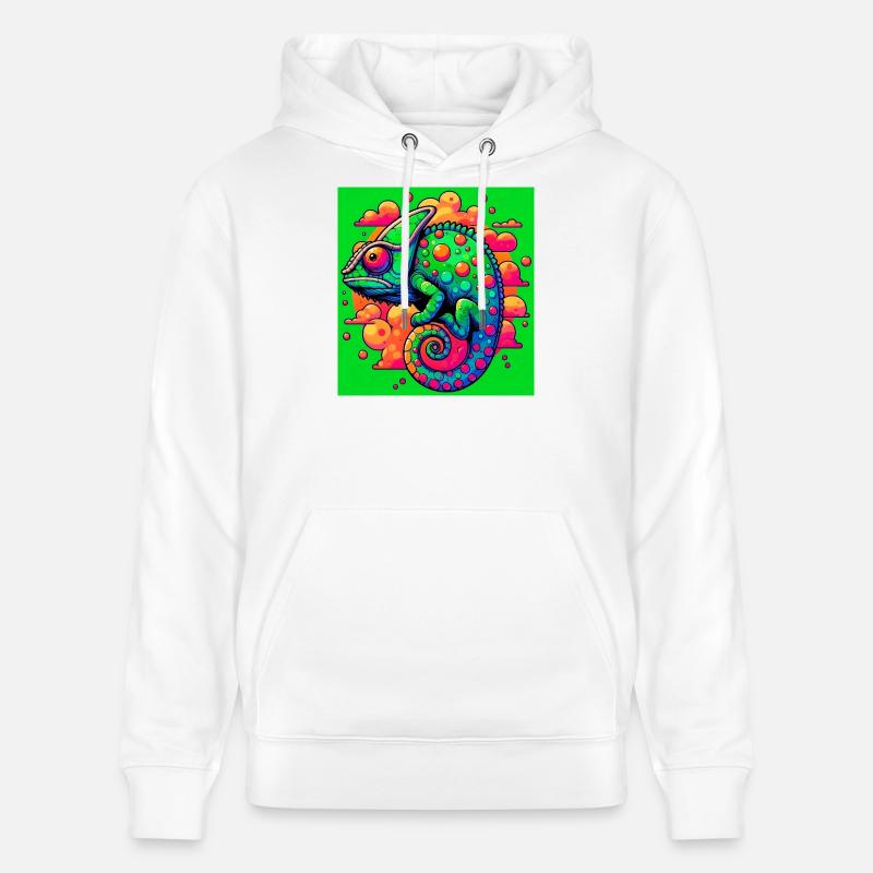 caméléon - Sweat à capuche bio CRUISER Stanley/Stella Unisexe - blanc