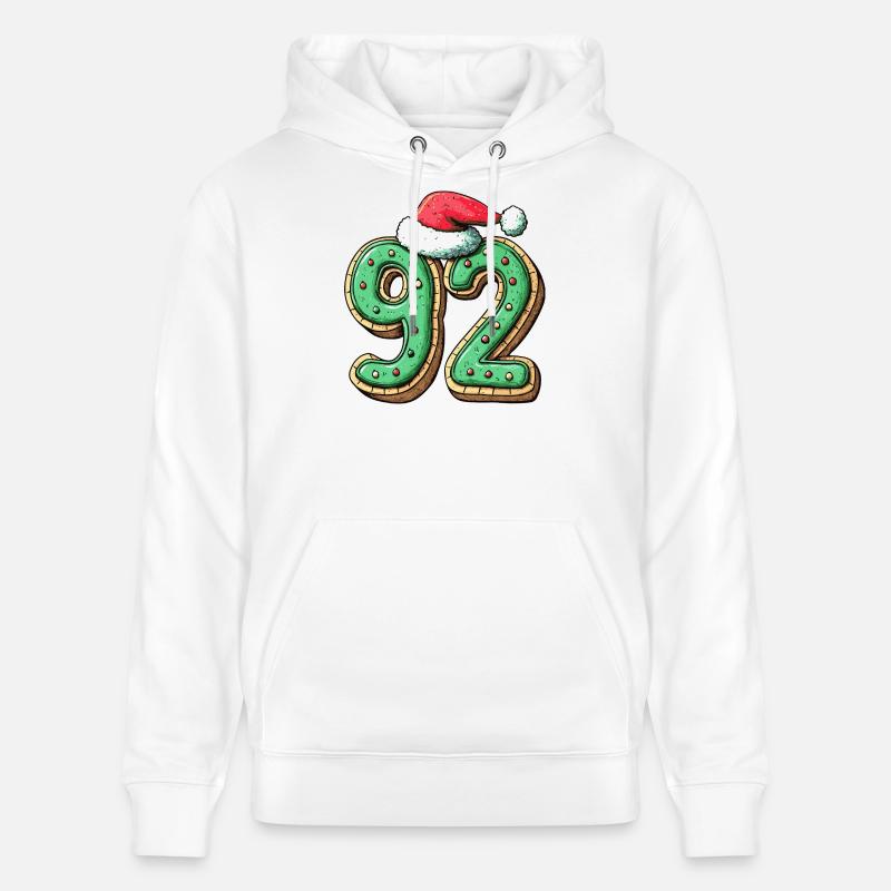 Noël du Cookie Numéro 92 - Sweat à capuche bio CRUISER Stanley/Stella Unisexe - blanc