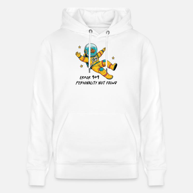 Error 404, personality not found - Sweat à capuche bio CRUISER Stanley/Stella Unisexe - blanc