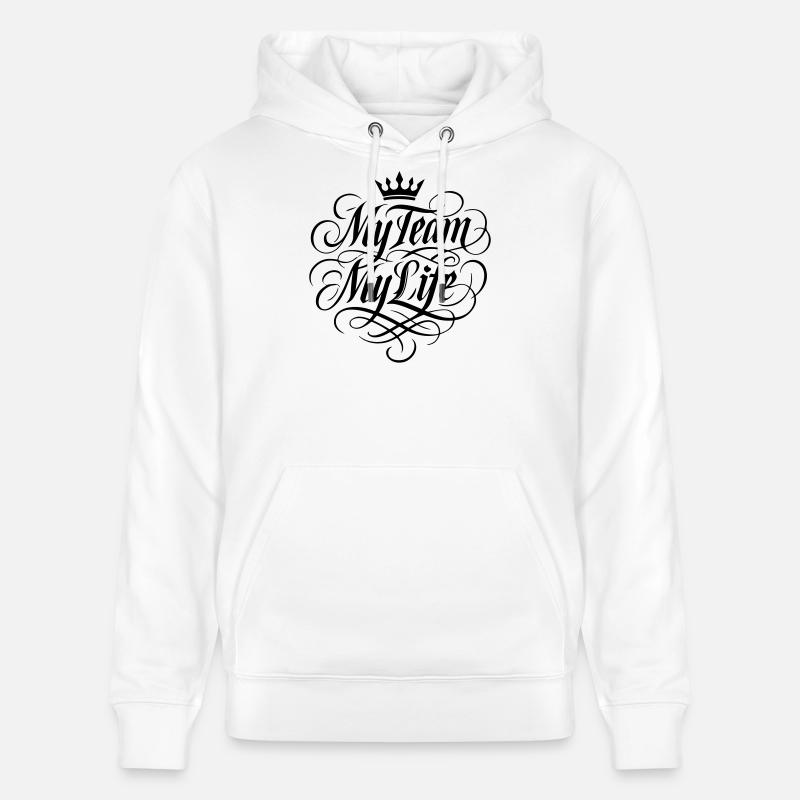 Mon équipe, ma vie - Sweat à capuche bio CRUISER Stanley/Stella Unisexe - blanc