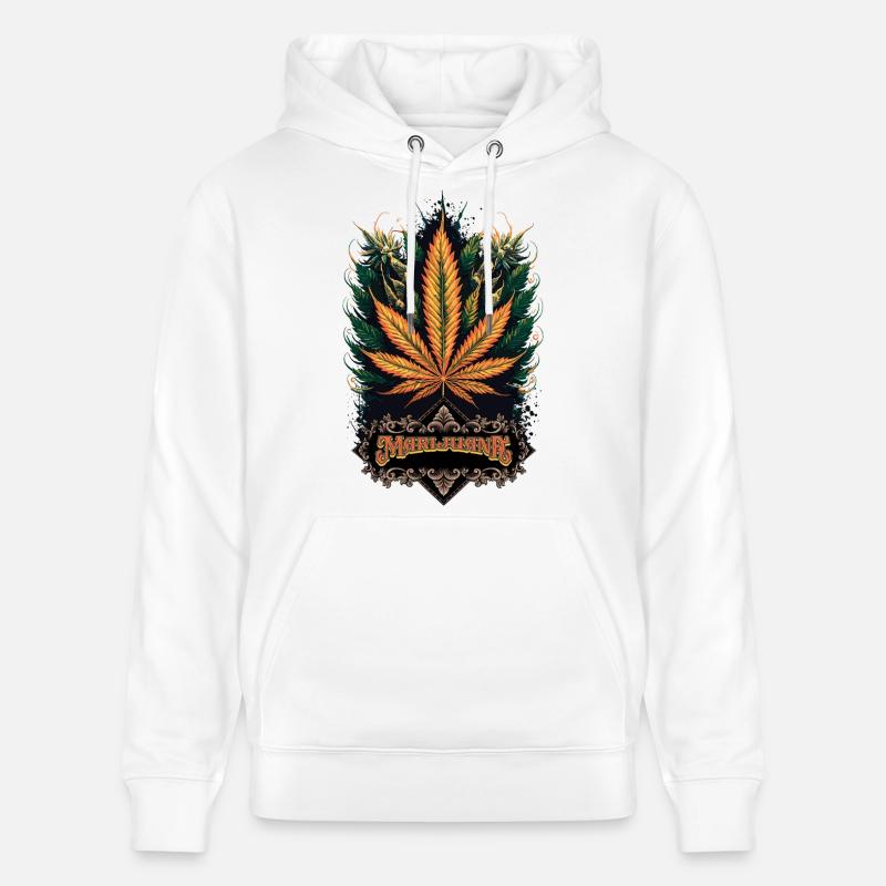 Marijuana - Sweat à capuche bio CRUISER Stanley/Stella Unisexe - blanc