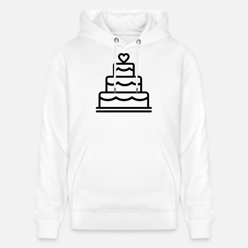 gâteau de mariage - Sweat à capuche bio CRUISER Stanley/Stella Unisexe - blanc